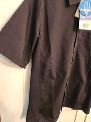 Chef Works Unisex Cool Vent Chefs Shirt Black Medium- Polycotton – Short Sleeve