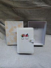 NIB Webster’s Pages Small Planner Spiral Notebook, White Floral, No Calendar