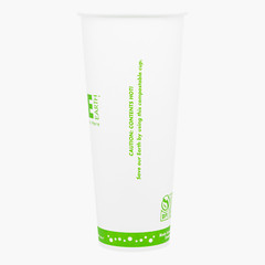 Karat Earth 24oz Eco-Friendly Paper Hot Cups – One Cup One Earth (90mm) – 500 ct
