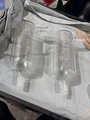 Used Glass 24/40 Joint Single Port Dewar Cold Trap Lab Laboratory Distillation
