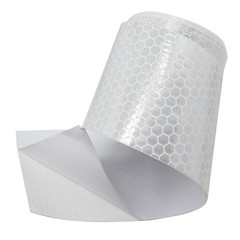 High Visibility Car Safety Warning Reflective Tape 10Ft Conspicuity Film white