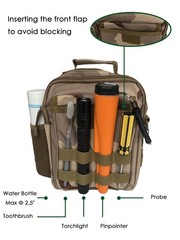 Outdoor Metal Detecting Nylon Waist Bag Pouch Fanny Pack for Pinpointer Digge…