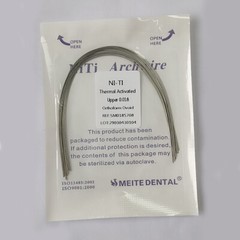 Dental Ortho Thermal Activated Niti Ovoid Form Arcs Round Rectangular Arch Wires