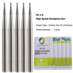 Wave Dental Carbide Bur Round Diamond Bur Long Round Ball Surgical High Speed FG