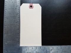 Wire Manila Tags Reinforced Hang Label Inventory Shipping Stock Size 1 2 3 4 5 6