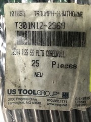 US Tool Group T301N12-2S69 2974 HSS SS Pltd CoreDrill – Bag of 25