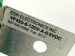 EDR Electronics VF420-8-120V-A-0/5VDC Vibratory Bowl Feeder Control 50/60Hz