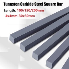 Solid Carbide Steel Square Bar 4-30mm Stock Bar Plate Blank L: 100/150/200mm