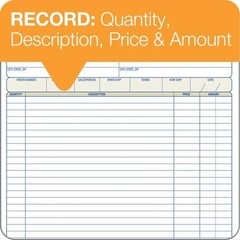 ABFDC8100 Sales Order Book, Carbonless, 2-Part, 50 ST/BK