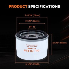 Vehicle-Specific AM125424 Oil Filter for John Deere Tractors – Easy Installation