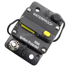 50AMP Circuit Breaker Reset Car Auto Marine Stereo Audio FuseInverter 12V DC