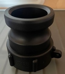 2″ IBC Tote Adapter – Coarse Thread x Male Camlock Fitting with Gasket Seal