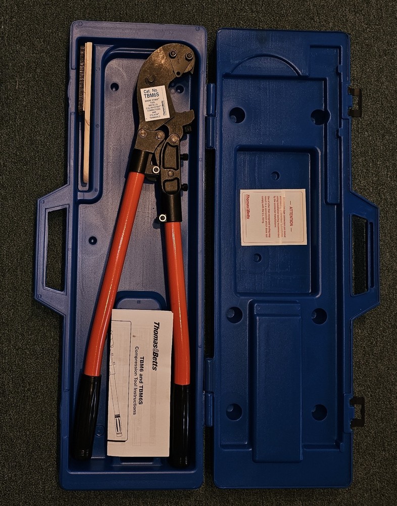 Thomas & Betts T&B TBM6S, 26″ Shure Stake Ratchet Compression Crimper Tool