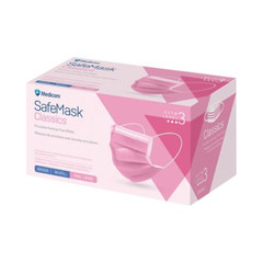 Medicom 205316 SafeMask Classics Earloop Face Masks ASTM Level 3 Pink 50/Box