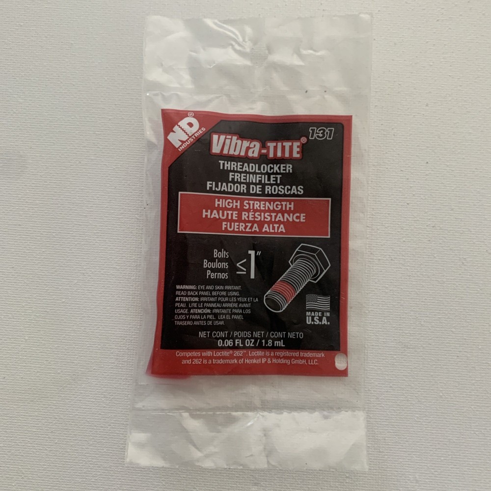 Vibra-Tite High Strength Threadlocker (0.06 Fl Oz) 131 NEW