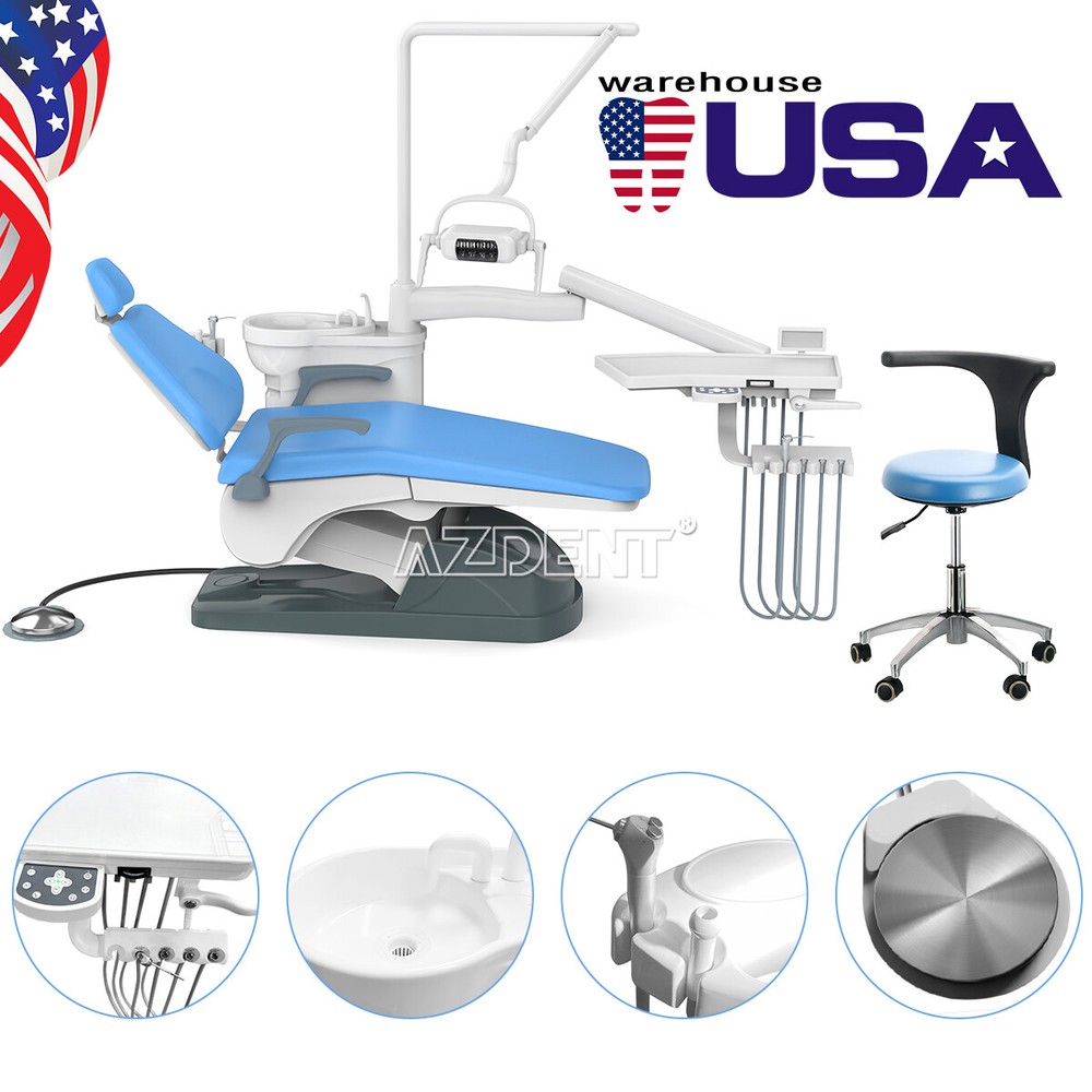 TJ2688-A1 Dental Unit Chair PU Leather Computer Controlled/Mobile Cabinet 4Drawe