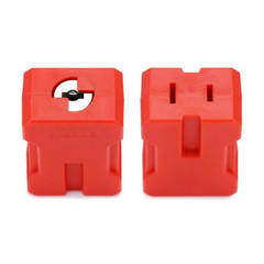 2-Pieces Electrical Cord Plug Lockout Device for 2 and 3 Prong Plugs, Built-In L