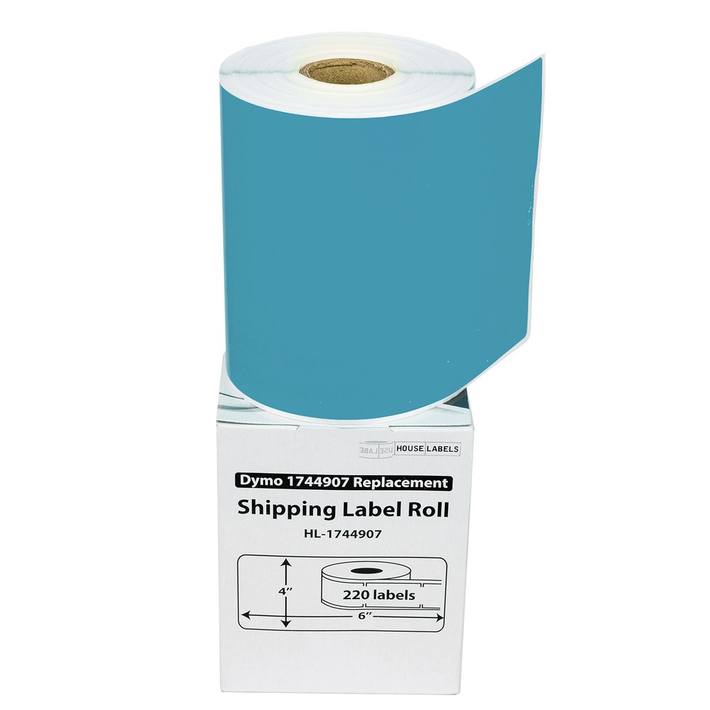 DYMO LW 1744907 BLUE 4XL 4×6 4″x6″ – (40) Rolls All-Purpose Labels – FREE SHIP
