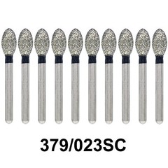 Dental Diamond Burs Cutting Drill Egg 379-023F/XF/C/SC For High Speed Handpiece