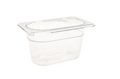 RUBBERMAID COMMERCIAL PRODUCTS COLD FOOD INSERT PAN 1/9 SIZE – CLEAR