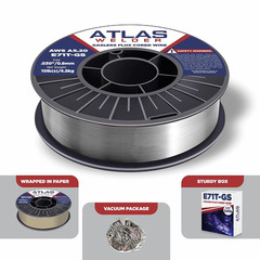 ATLASWELDER Flux Core Welding Wire, E71T-GS .030 Inch 10LB, Gasless Mild Steel M