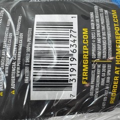 Firm Grip 3 Pair Size L Nitrile Coated Work Gloves Black