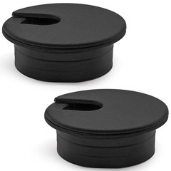 Litoexpe Black Desk Cord Grommets 1-1/2 Inch, Plastic