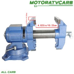 ALL-CARB 4″ Multipurpose Vise Bench Vise Heavy Duty Multi-Jaw Vise 360-Degree