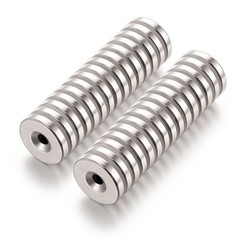 LOT 25MM Ring Round Disc Strong Neodymium Magnets Rare Earth WITH Hole Magnet