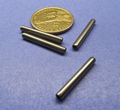 Steel Coiled Spring Pin, 1/8″ Dia x 1.00″ Length, 100 pcs
