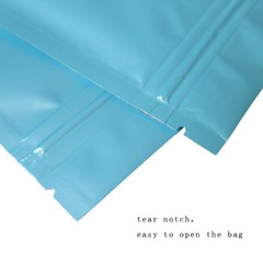 Many Sizes Colorful Double-Sided Glossy Flat Foil Mylar Zip Lock Pouch Bag M