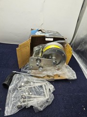 3500LBS CAPACITY ALL PURPOSE GEAR WINCH ASSEMBLY 10m Rope Length