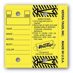 Genuine Versa-Tag® Key Tags (Half-Pack) (125 Key Tags and Key Rings per Box) …