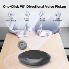 SVBONY Bluetooth Speaker Conference Microphone AI Noise Reduction 18H Call Time