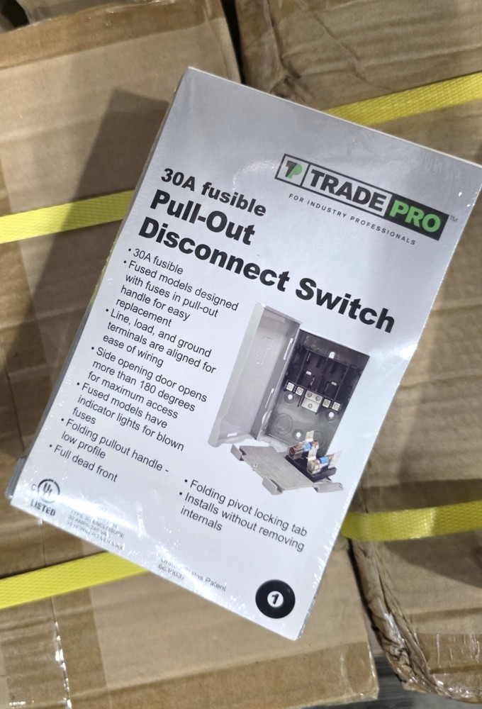 (10 PACK) TRADE PRO – 30 AMP Fusible Disconnect, TP-30AMP (NEW)