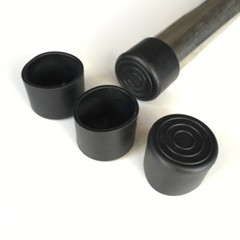 6mm~63mm Black Chair Table Feet Stick Pipe Tubing End Cover Caps Cap PVC Rubber