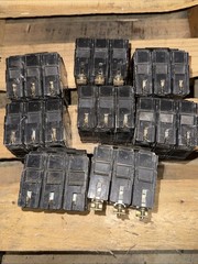 (Lot of 8!) GE Circuit Breakers 3 Pole, RV-2937 30A, 40A, 60A, 80A, USED