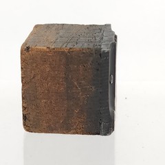 Vintage Letterpress Printing Block Printers Plate Copper Tone MM or WW Monogram