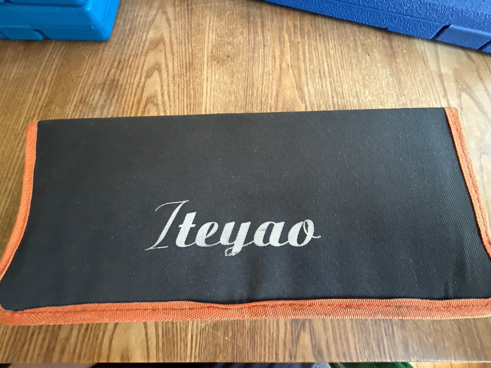 ITEYAO 19-Piece Metal & Needle File Set with Portable Zipper Case