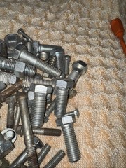8 Pounds Of Bolts Some Large