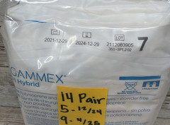 Gammex PI Hybrid Surgical Gloves Sterile Ansell *14 Pair* Size: 7 *See Dates*