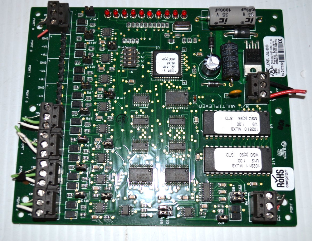 LENEL LNL-8000 Star Multiplexer Module 8-Channel 12VDC DOC-600-R157