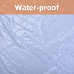 OIYEEFO Clear Plastic Sheeting Drop Cloths for Painting, 5 Pcs 9x12ft, White