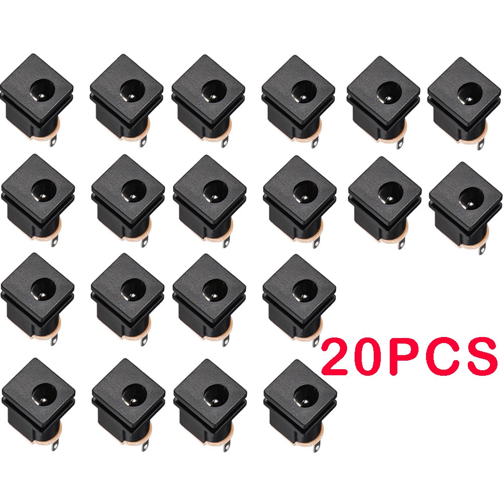 20PCS Power Jack Socket 3 Pin DC-015 0.5A DC30V Female Panel Mount Connector US