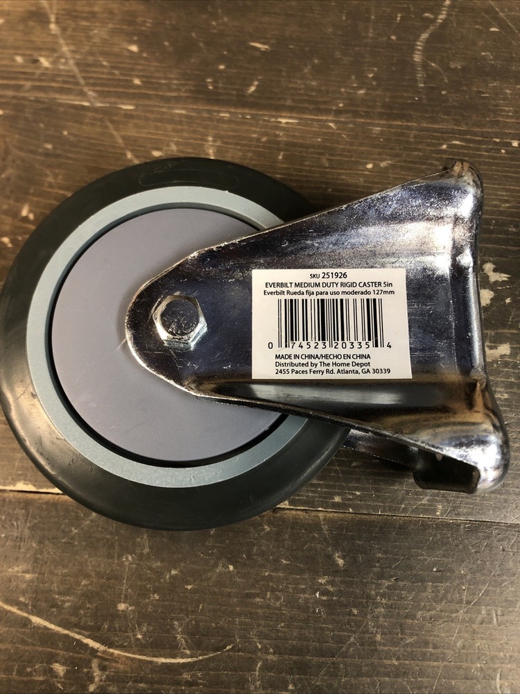 Everbilt 5″ Heavy-Duty Rigid Caster Wheel 350lbs