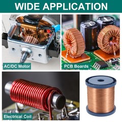 28 AWG Magnet Wire, 28 Gauge 80 oz Enameled Copper Wire, 155C(311F)