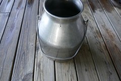 Vintage Delaval milk pail stainless steel 5 gal