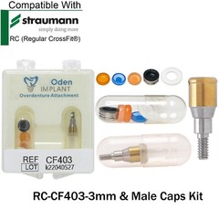 For ITI Straumann Implant Locator Abutment NC/RC 3/4/5mm Male Cap Tool Removable