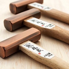 Kakuri Ryuzo Bronze Octagonal Genno 330mm 375g Woodwork mallet Hammer Japan