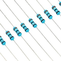 600Pcs 60 Values 1% 1/4W Resistor Kit 0 Ohm-10M Ohm Metal Film Resistors Kit